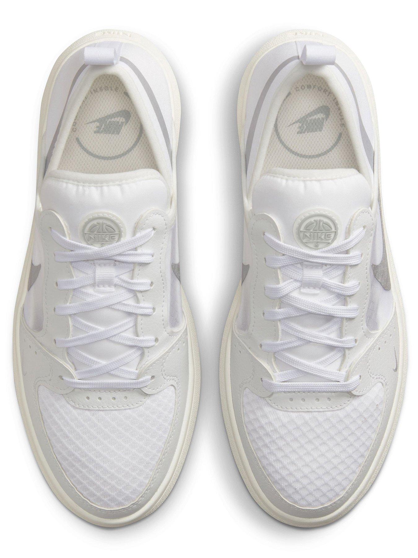 Nike Court Vision Alta - White/Silver | Very.co.uk