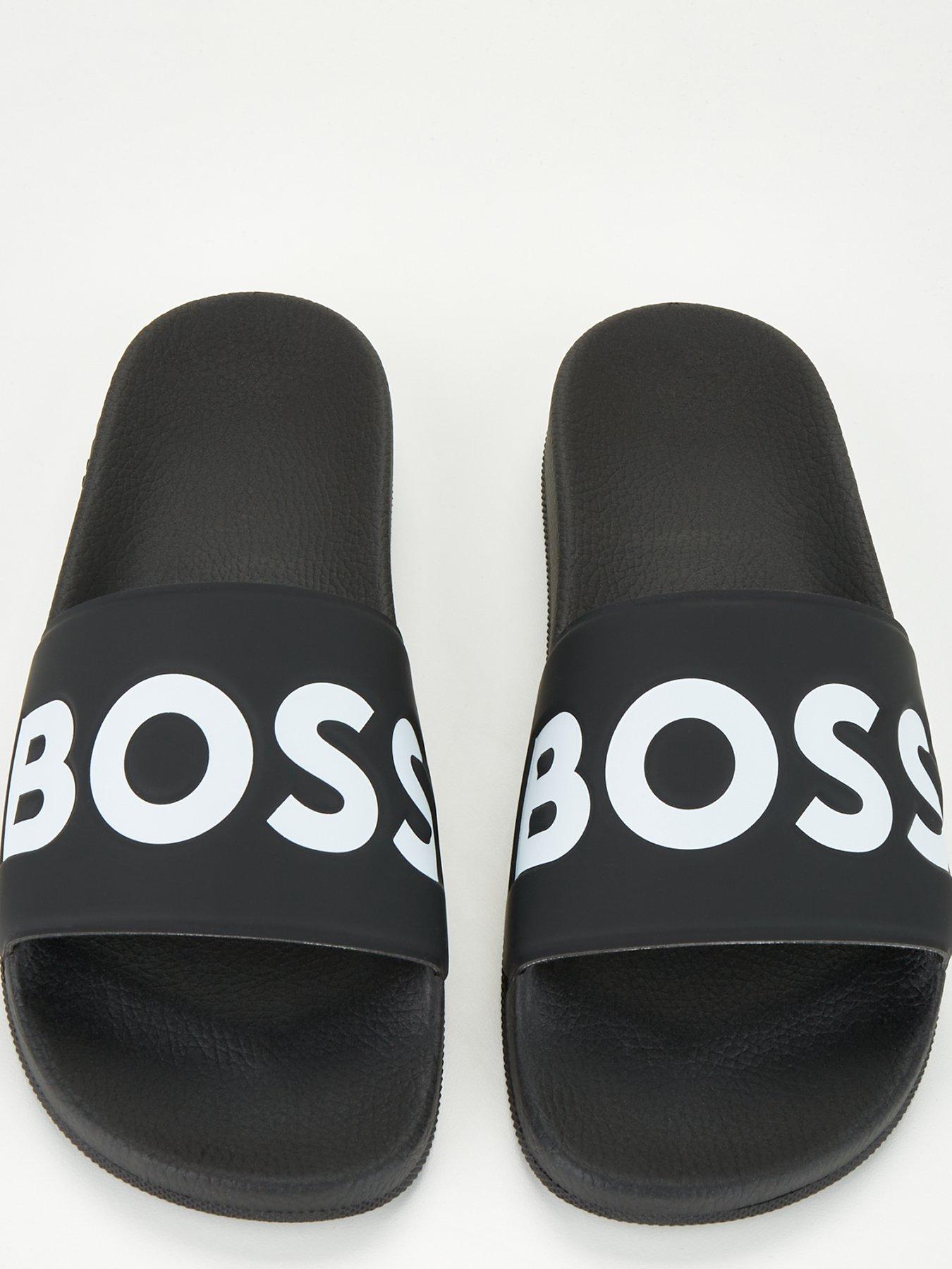 Image 4 of 6 of BOSS Aryeh Slider &nbsp;- Black/White