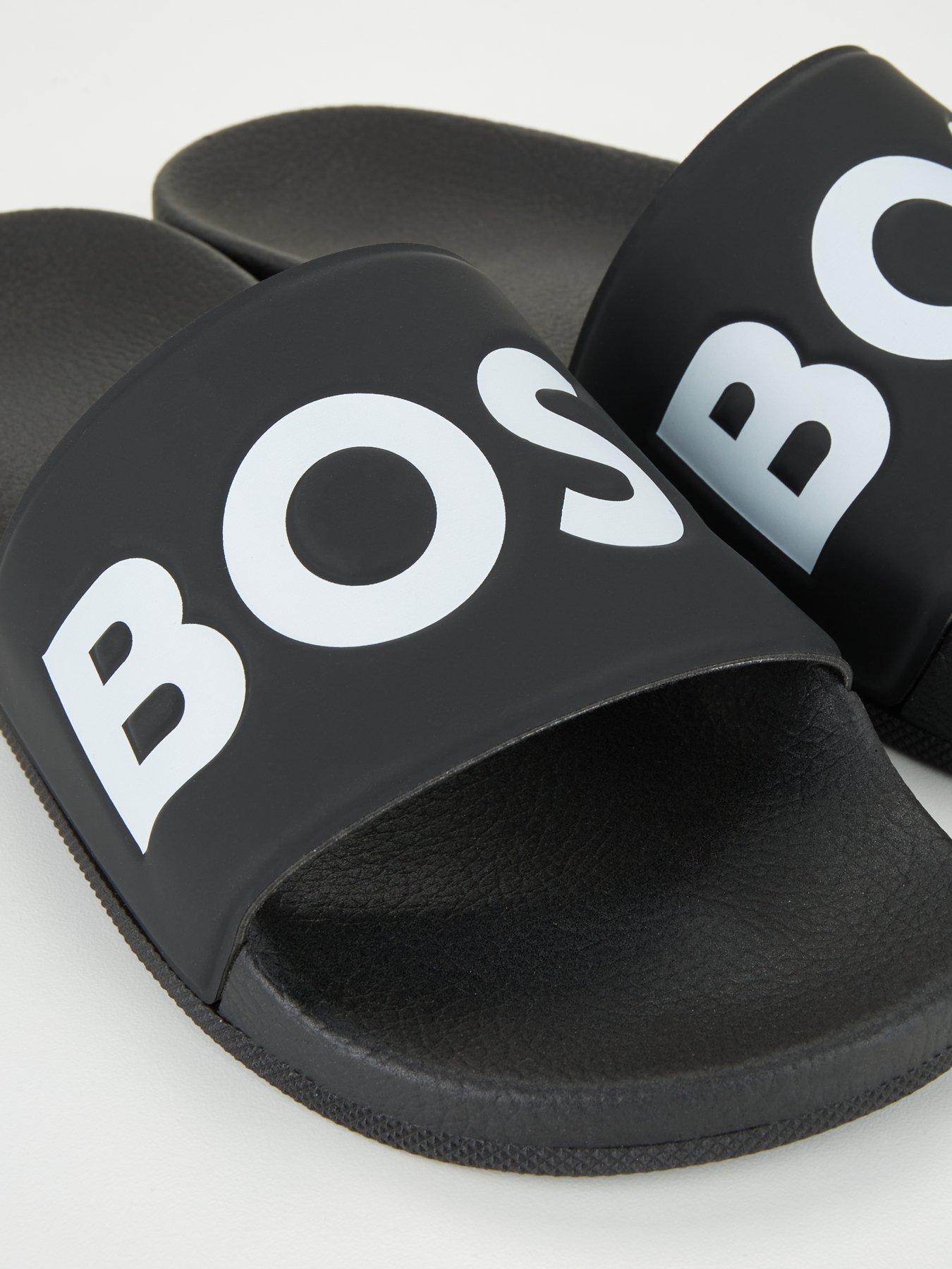 Image 6 of 6 of BOSS Aryeh Slider &nbsp;- Black/White