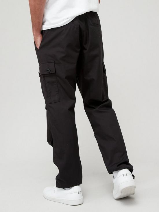 HUGO Garlo233 Regular Fit Cargo Pants - Black | very.co.uk