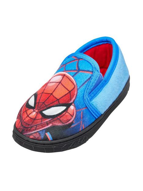 spiderman-close-back-slipper-blue