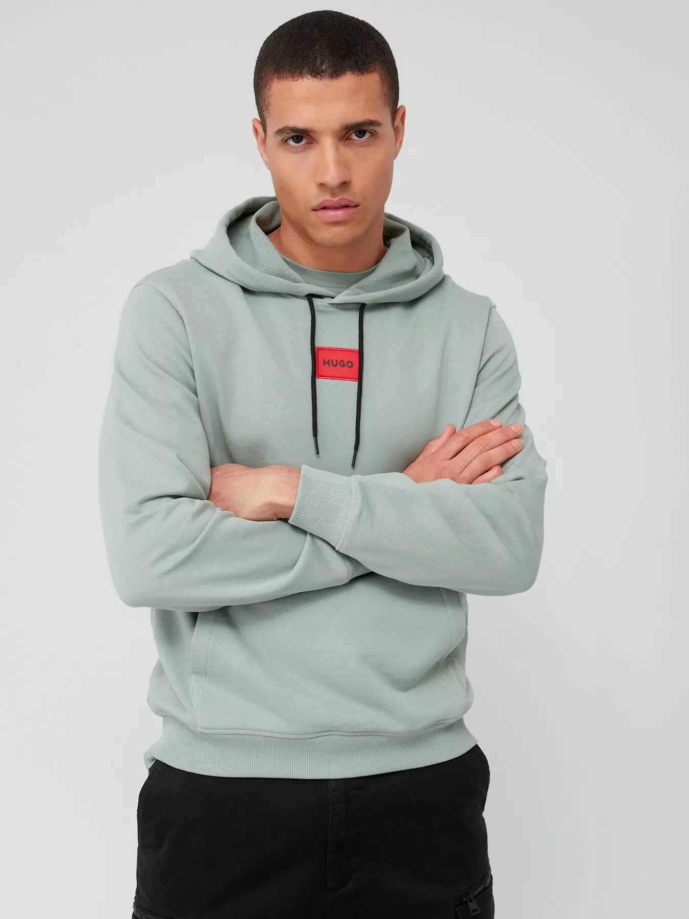 HUGO Men's Flock AOP Hoodie