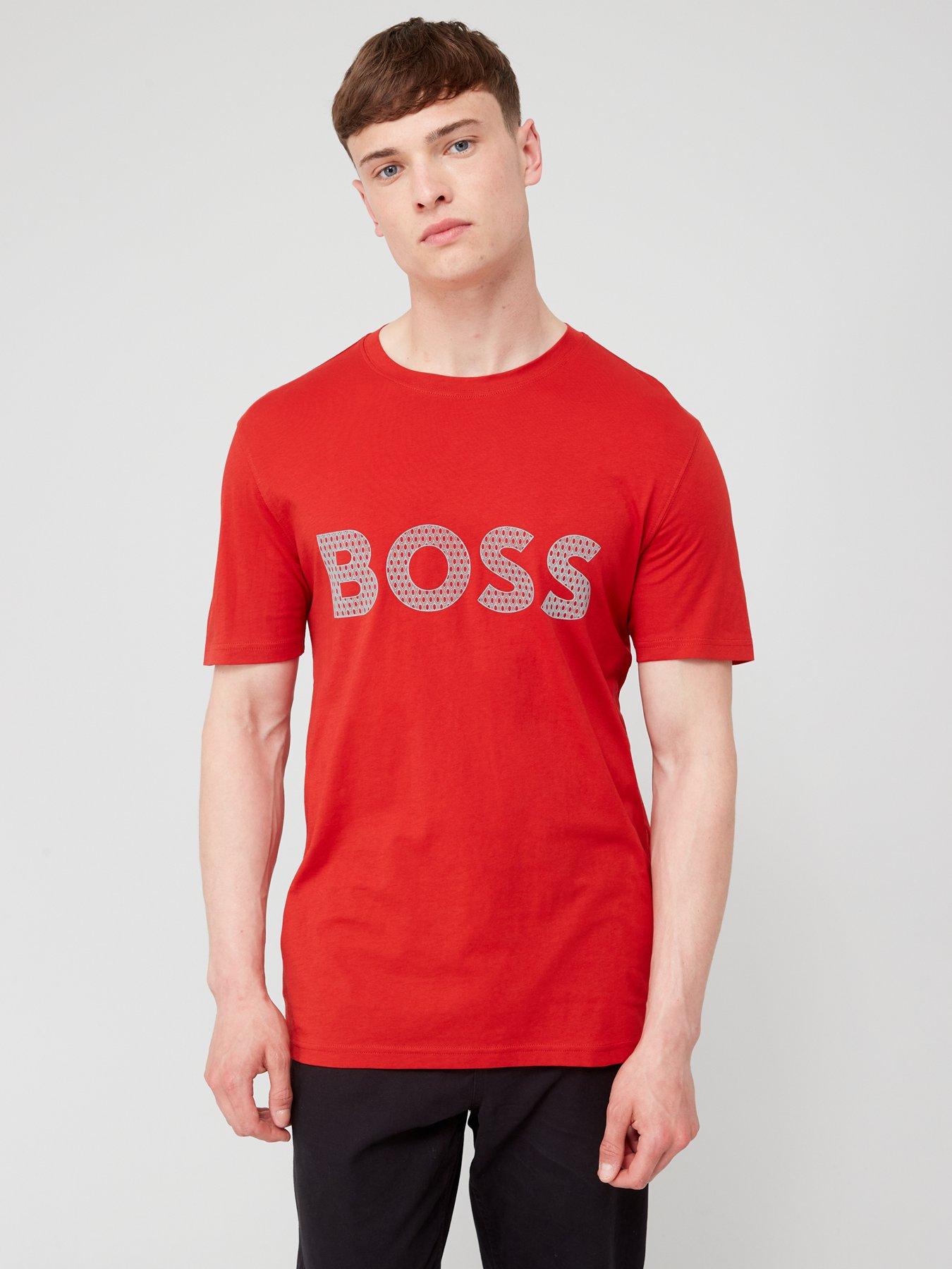 Red boss shop t shirt