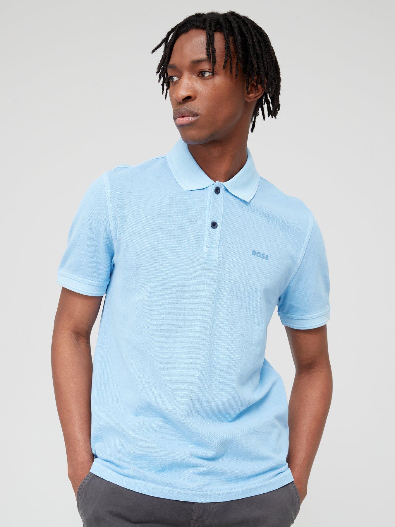 sky blue hugo boss polo