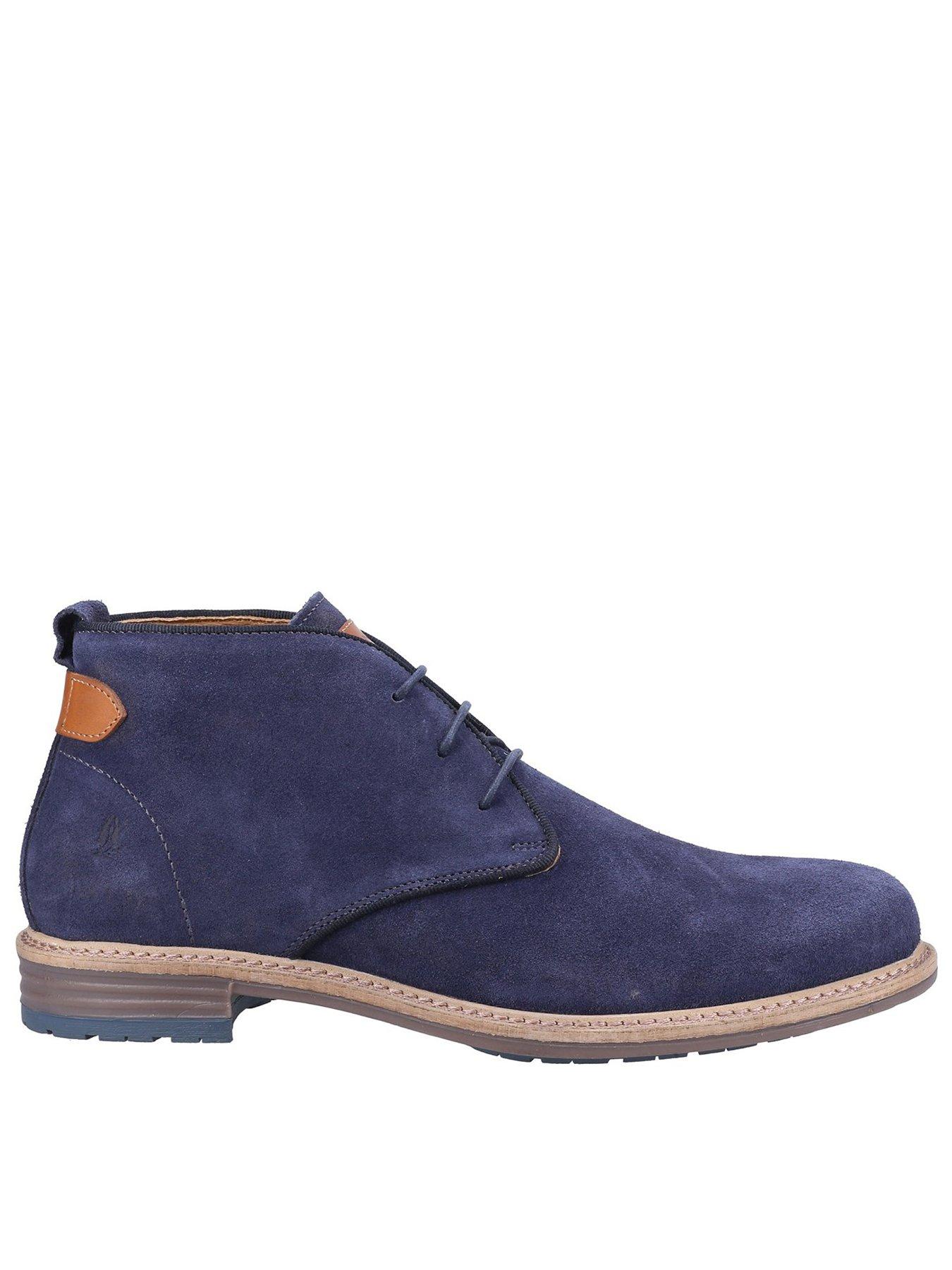 Barbour chukka boots navy on sale