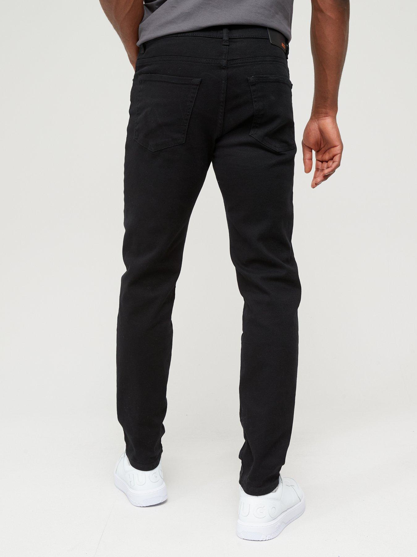 Image 2 of 5 of BOSS Mens Maine Regular Fit Straight Leg Jeans - Black
