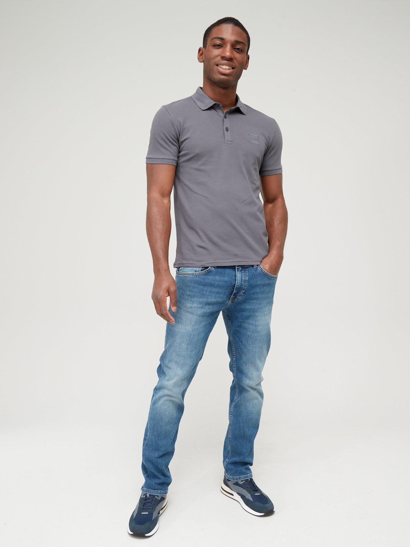 BOSS Delaware BC-P Slim Fit Jeans - Blue | Very.co.uk