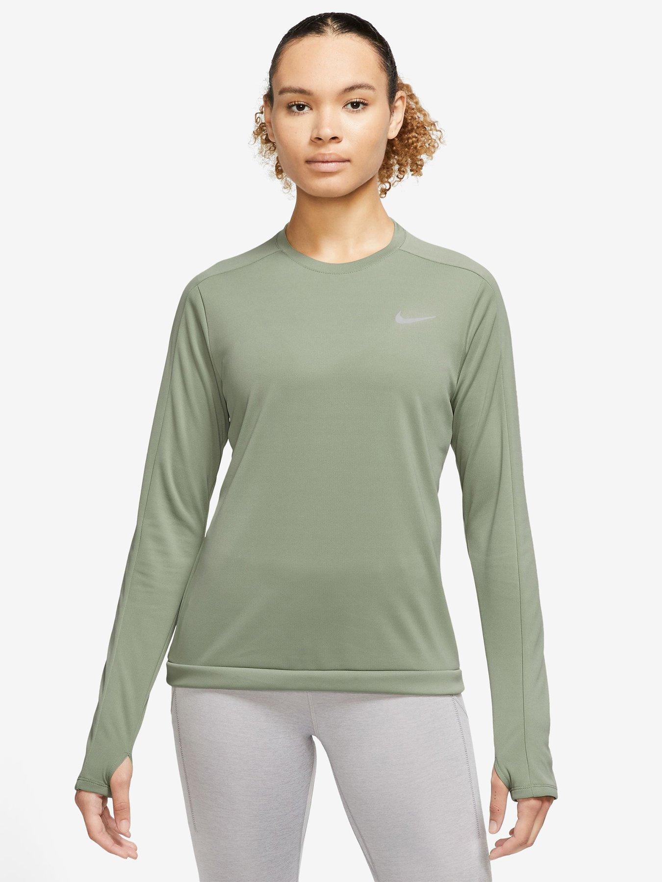 Nike running store pacer crew top