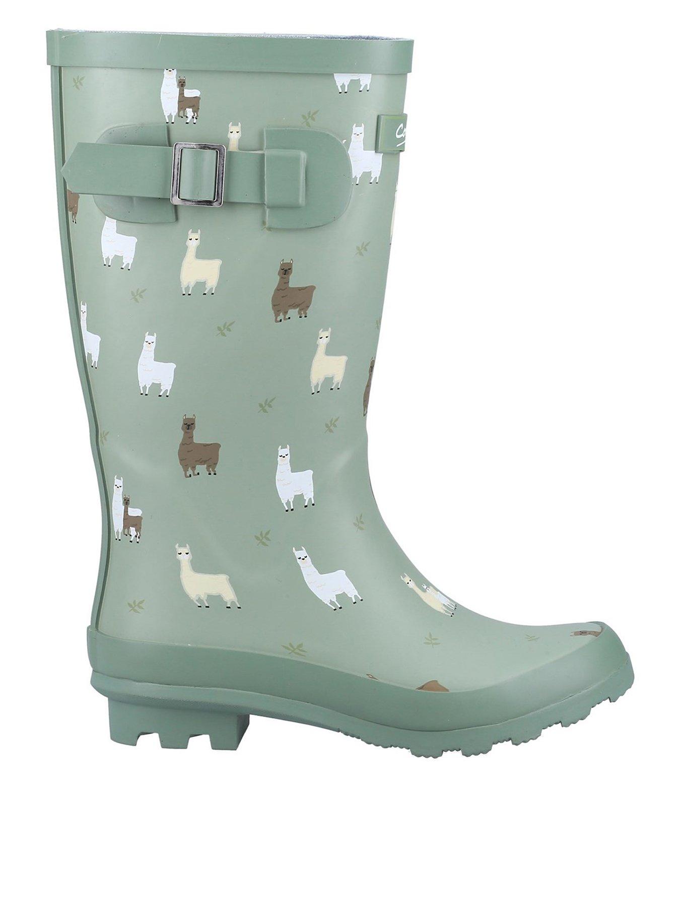 cotswold-farmyard-alpaca-junior-wellington-boots