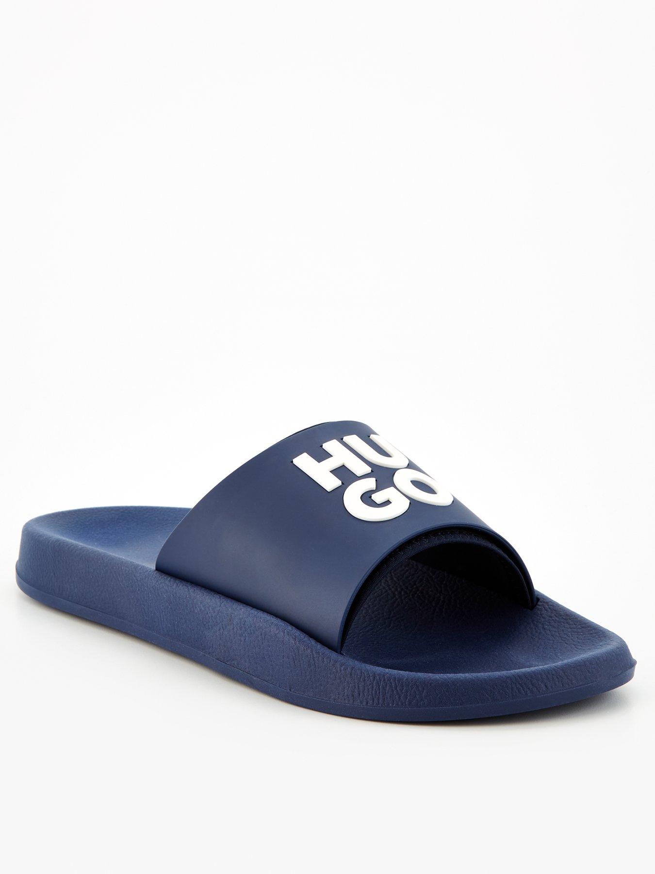 Hugo boss sliders online navy