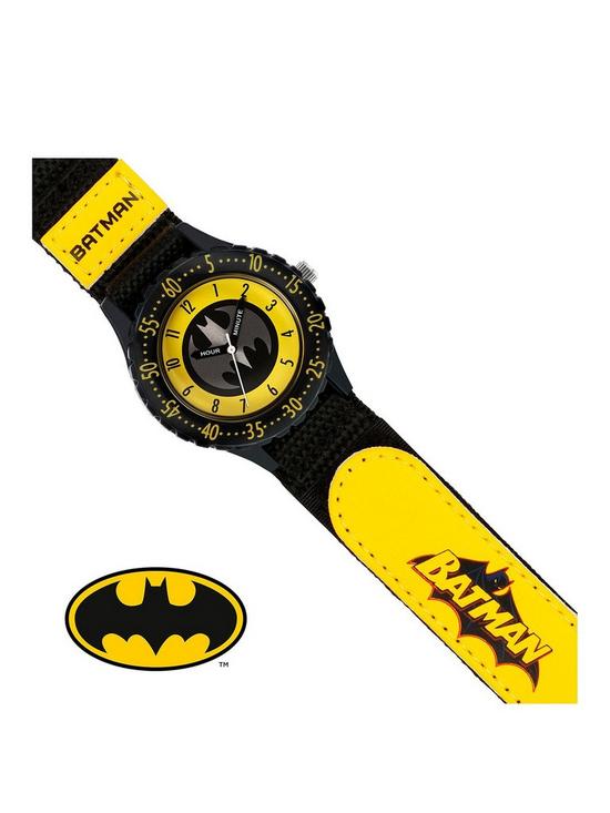 stillFront image of marvel-disney-batman-kids-analogue-strap-watch