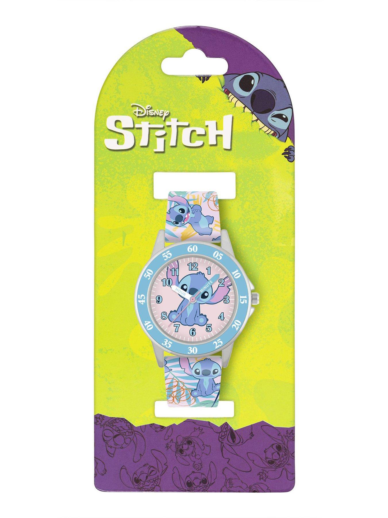 Image 3 of 3 of Disney Lilo and Stitch Blue Printed Time Teacher Strap Watch