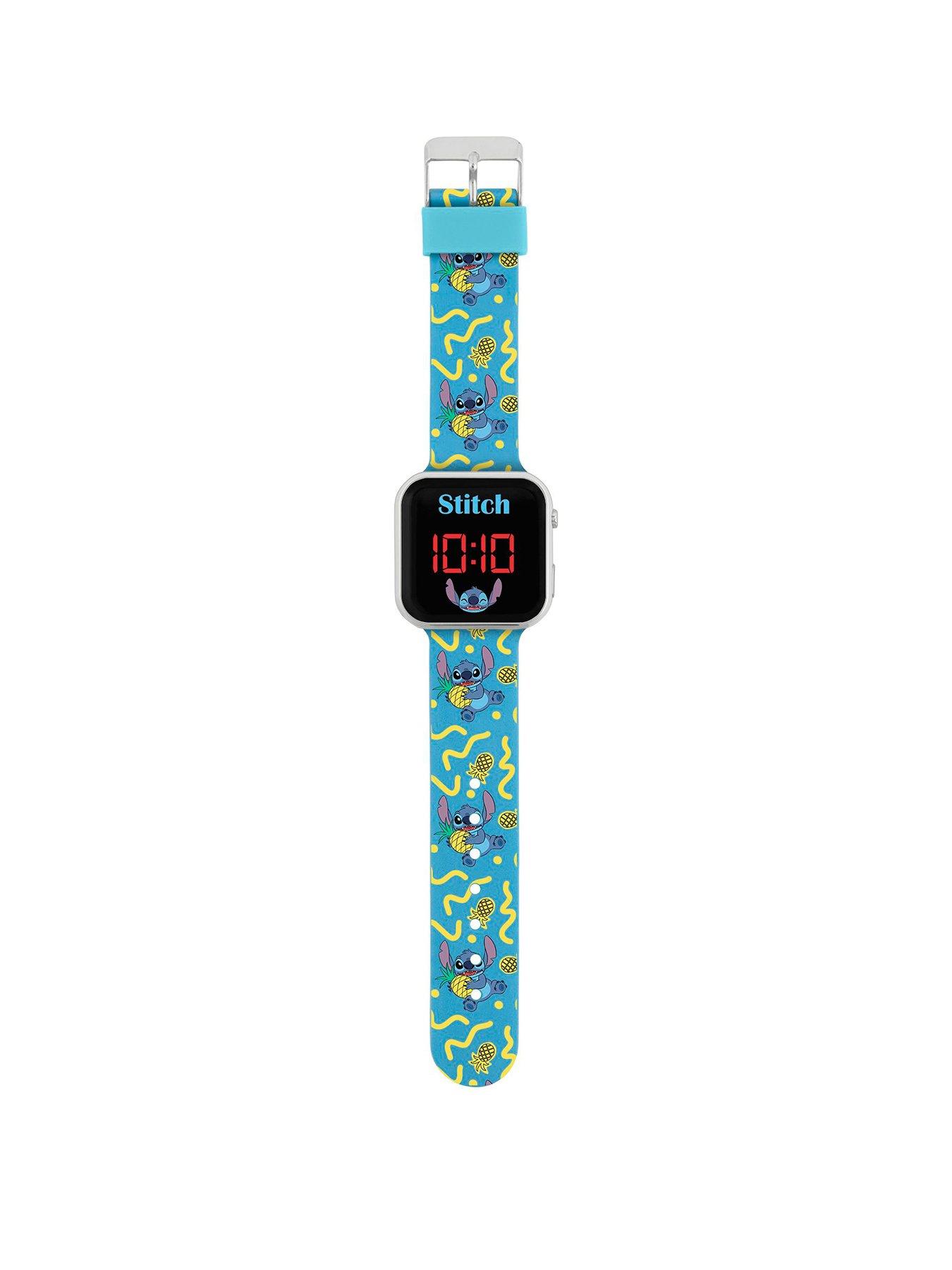 Image 2 of 3 of Disney Lilo and Stitch Character Print Strap LED Watch