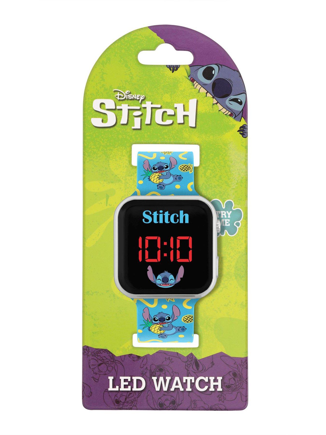 Image 3 of 3 of Disney Lilo and Stitch Character Print Strap LED Watch