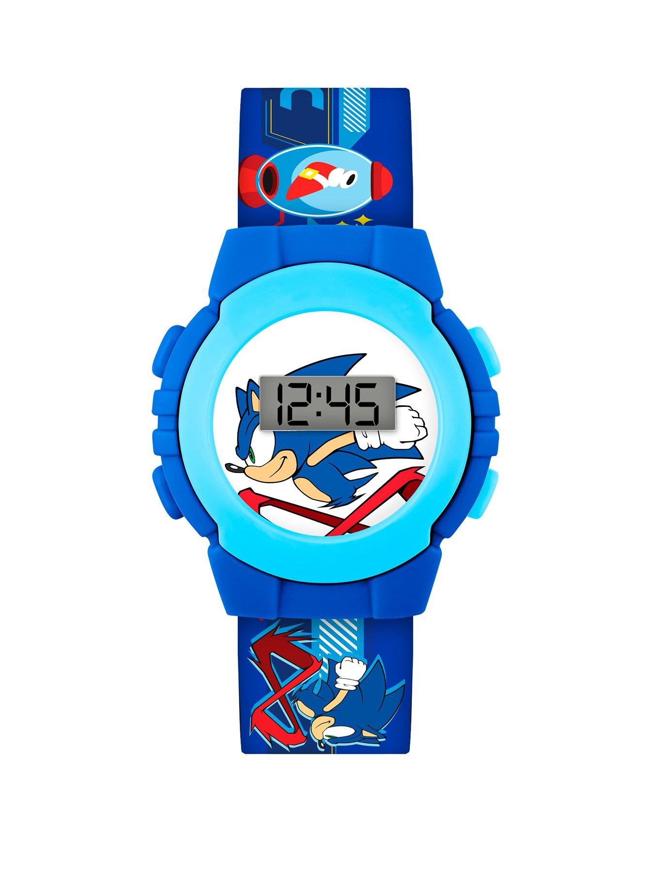 Sega Sonic The Hedgehog Blue Strap LED Watch