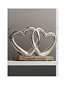Image thumbnail 1 of 3 of The Personalised Memento Company Personalised Double Heart Ornament