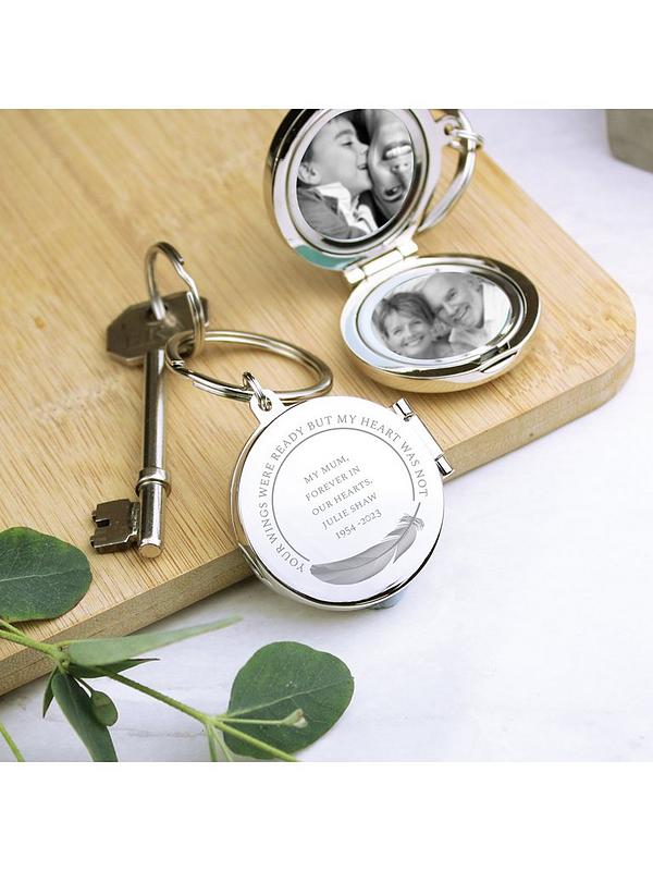 Image 3 of 3 of The Personalised Memento Company Memorial Round Photo Keyring