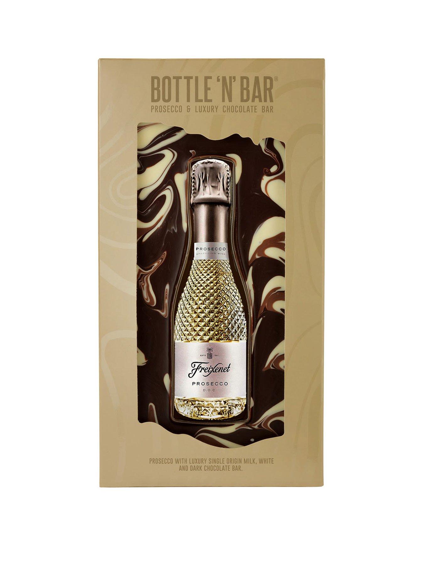 Product photograph of Bottle N Bar Bottle N Bar Freixenet Prosecco Amp Milk White And Dark Chocolate from very.co.uk