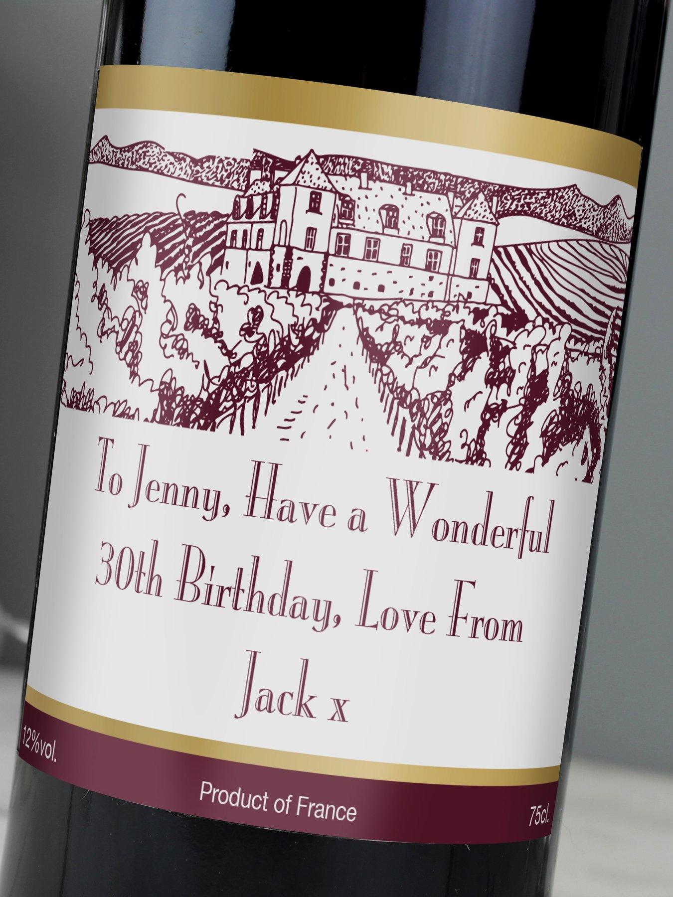 Image 2 of 3 of The Personalised Memento Company Personalised Wine