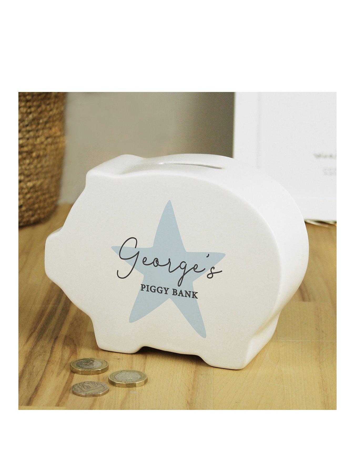 Image of The Personalised Memento Company Personalised Piggy Bank