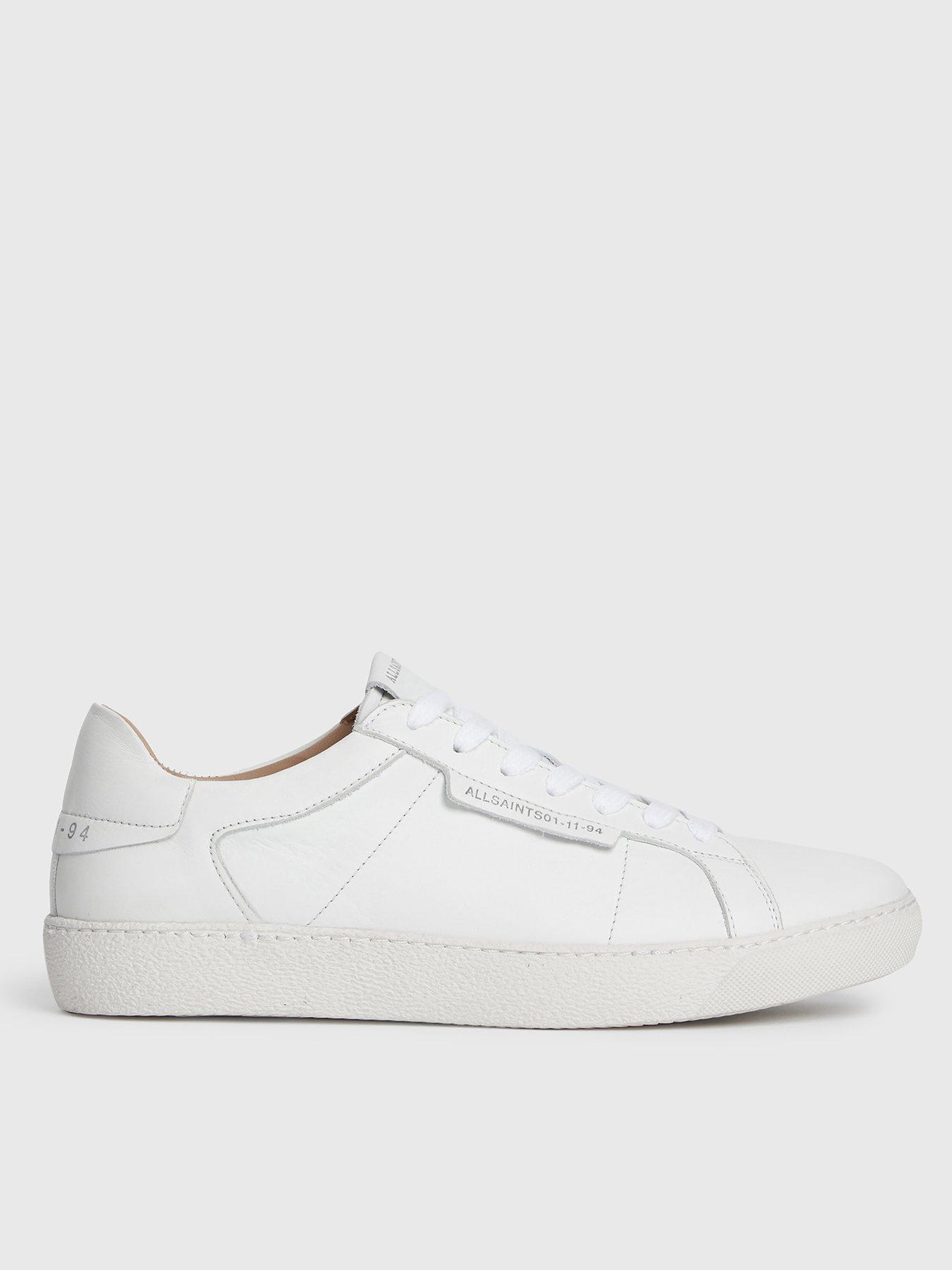 AllSaints Sheer Low Top Sneaker - White | very.co.uk