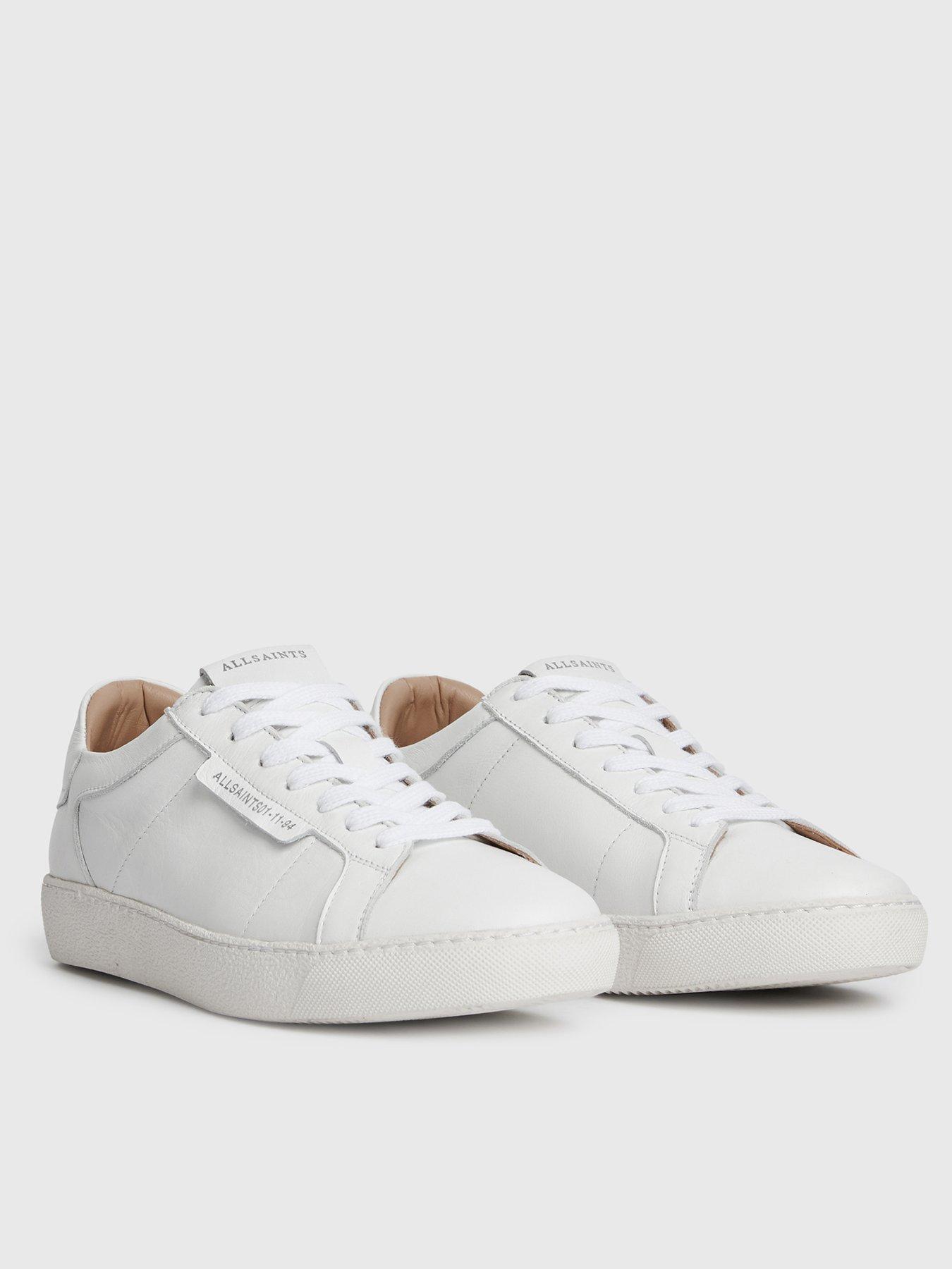 AllSaints Sheer Low Top Sneaker - White | very.co.uk