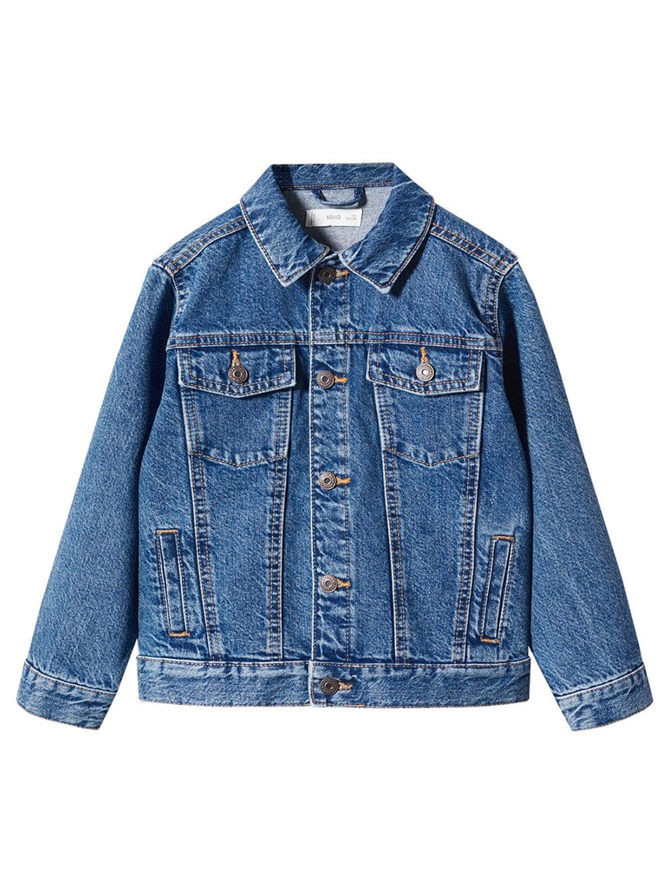Mango Baby Boys Denim Jacket Mid Blue very.co.uk
