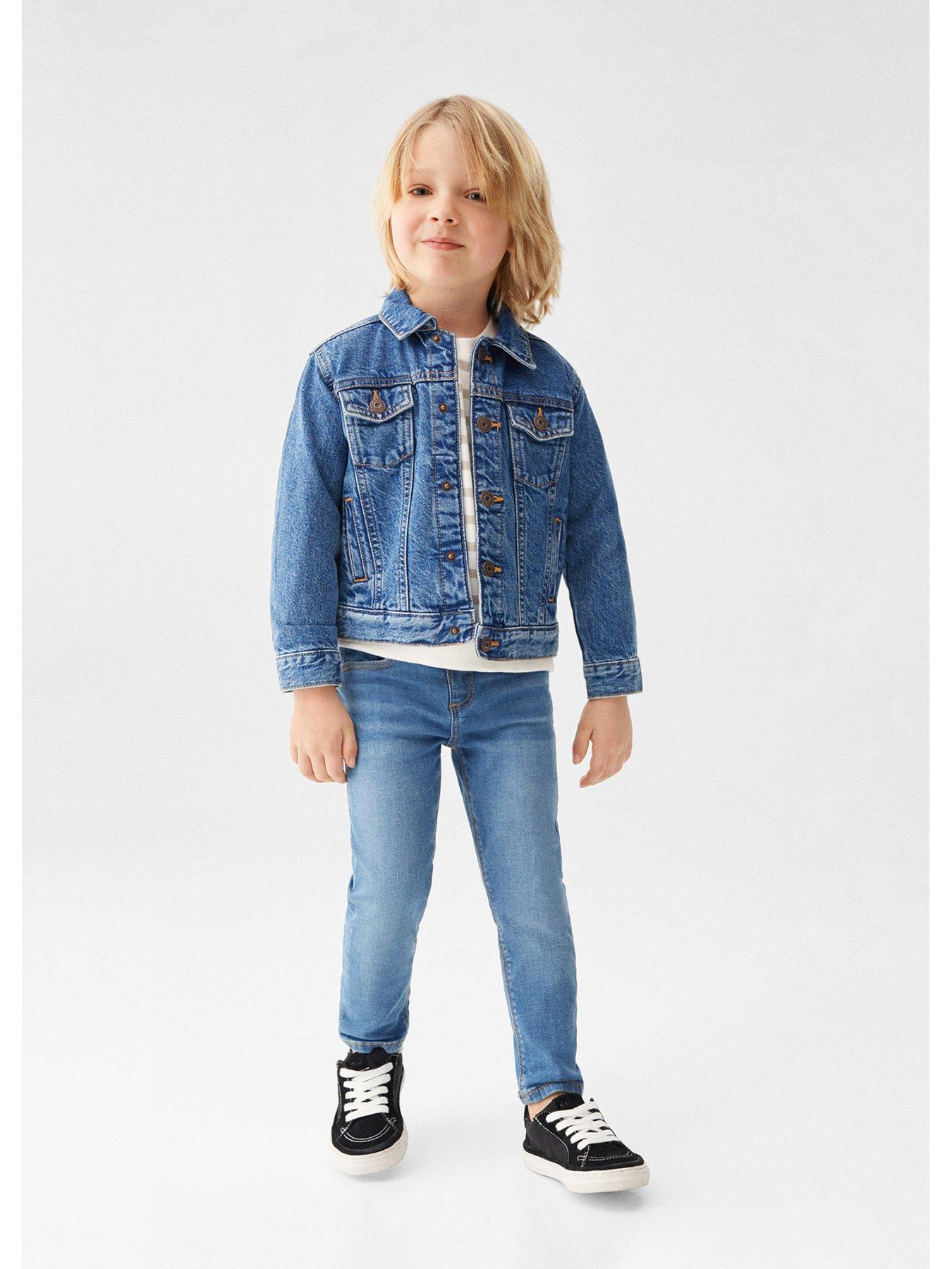 Mango Baby Boys Denim Jacket Mid Blue very.co.uk