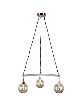 Product photograph of Bhs Juniper 3 Lighting Pendant from very.co.uk