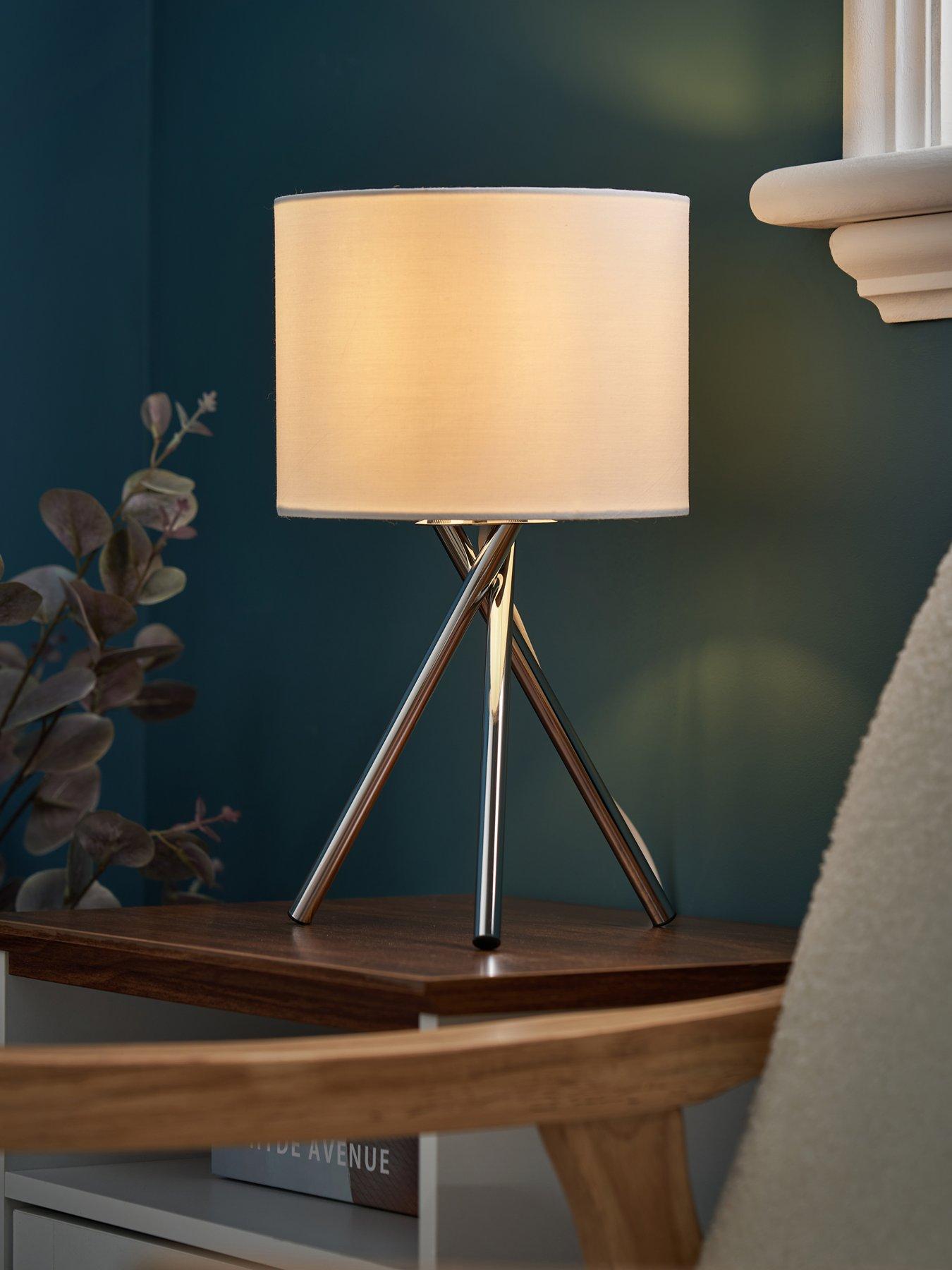 The Very Collection Tripod Bedside Table Lamp - Ivory
