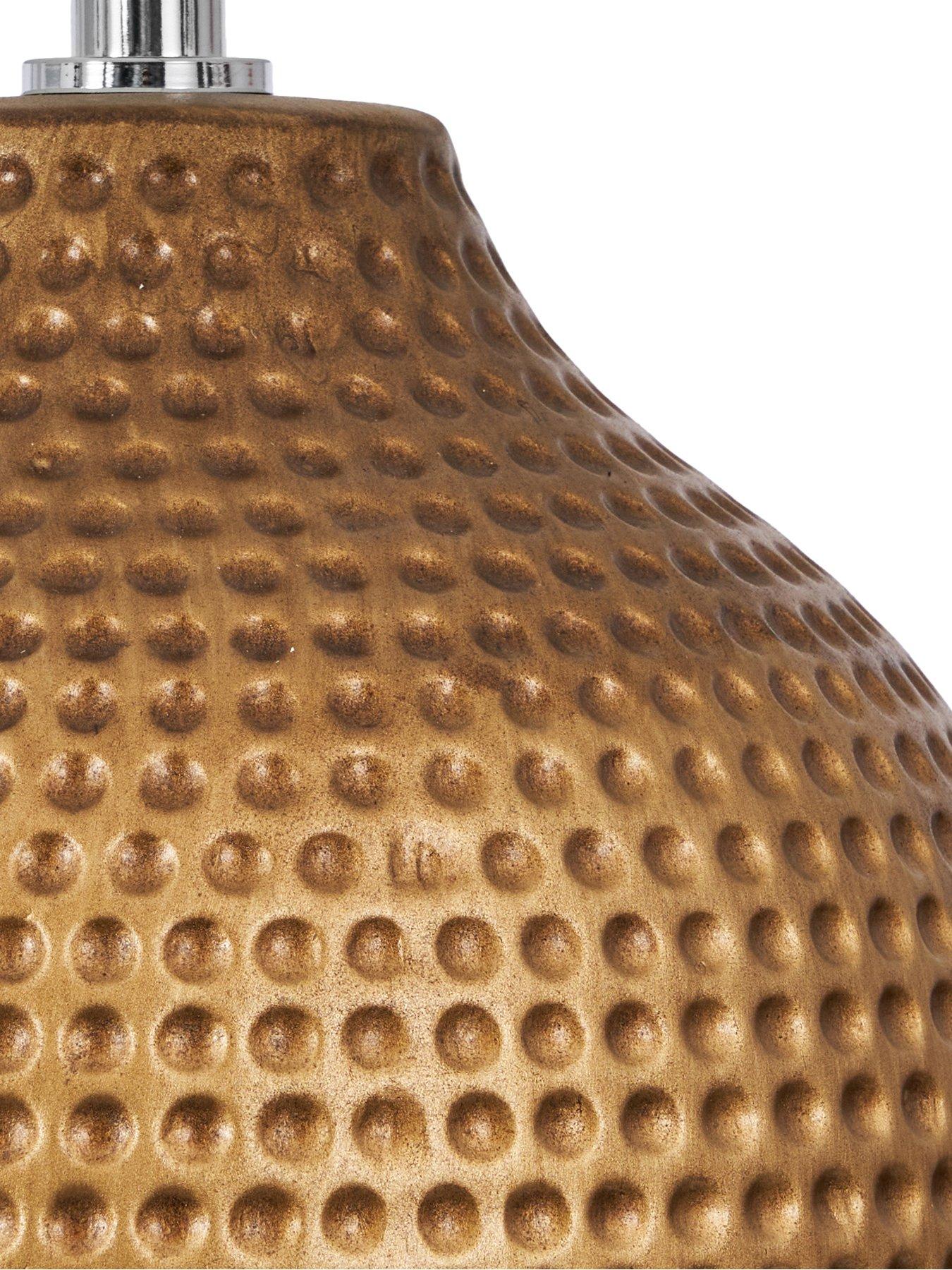 Image 3 of 3 of Very Home Eden Hammered Ceramic Table Lamp