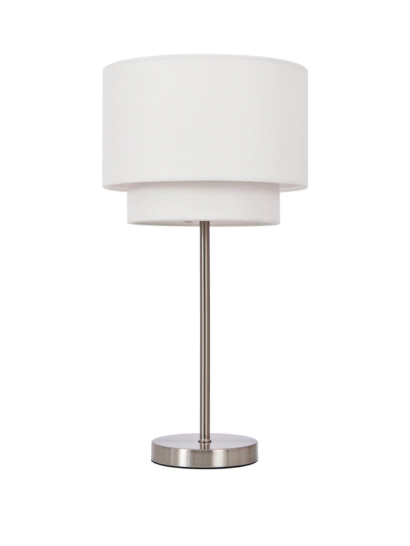 Product photograph of Chelsea Tiered Stem Table Lamp from very.co.uk