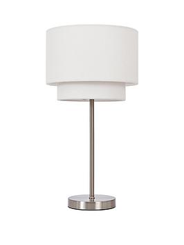 Product photograph of Chelsea Tiered Stem Table Lamp from very.co.uk