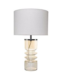 Product photograph of Bhs Willow Ribbed Table Lamp from very.co.uk