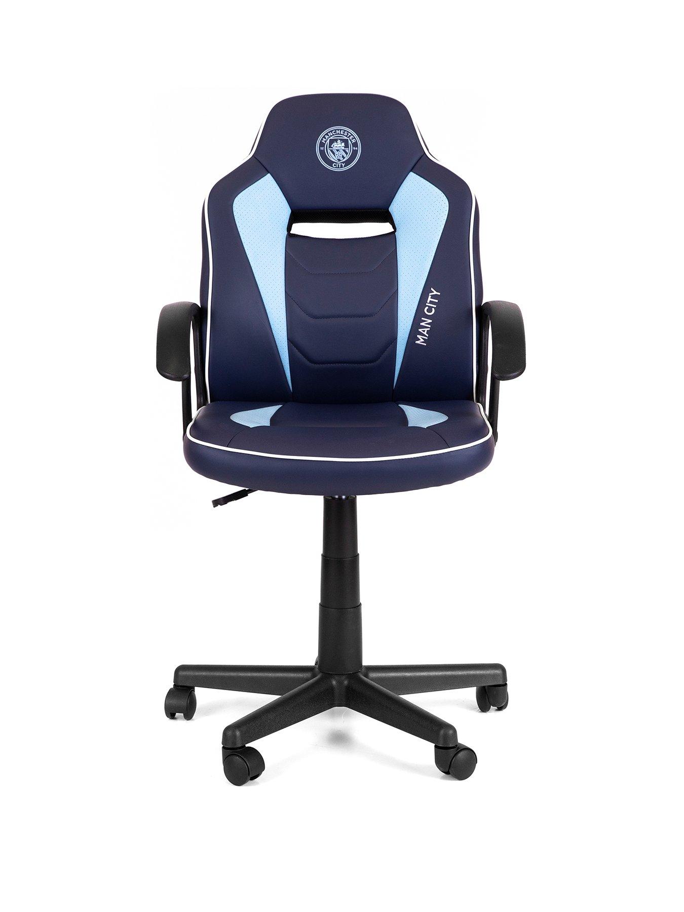 Product photograph of Manchester City Fc Defender Gaming Chair from very.co.uk