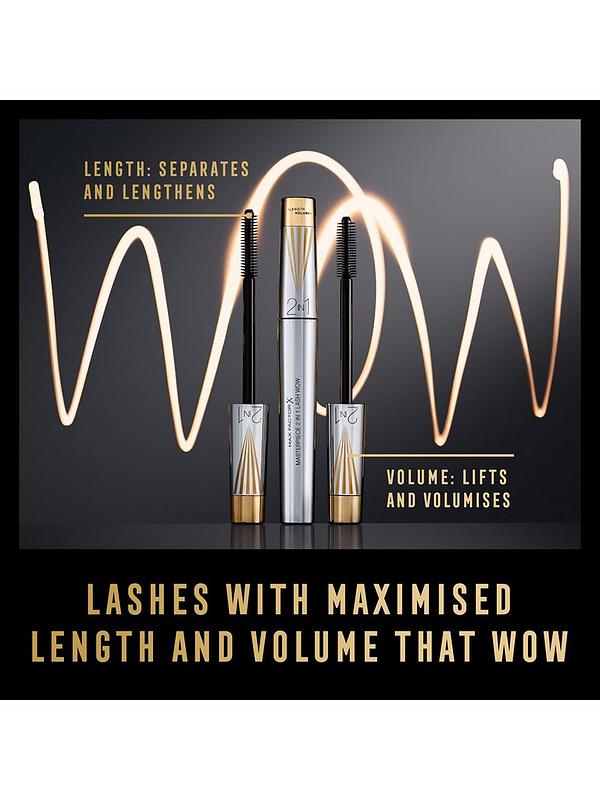 Image 6 of 7 of Max Factor Masterpiece 2 In 1 Lash WOW Volume & Length Mascara 7ml