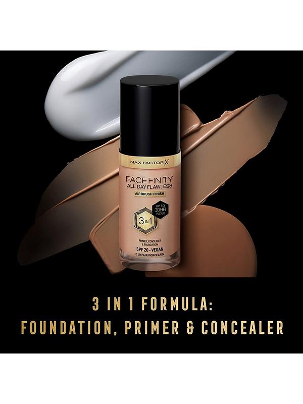 Image 4 of 7 of Max Factor Facefinity All Day Flawless 3 in 1 Vegan Foundation 30ml