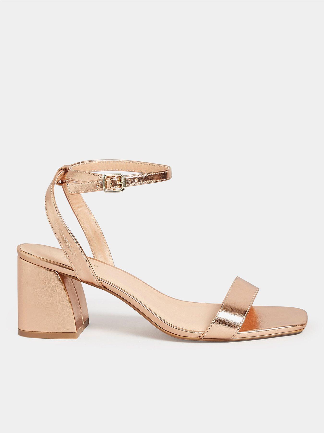 Rose gold wide fit on sale wedges