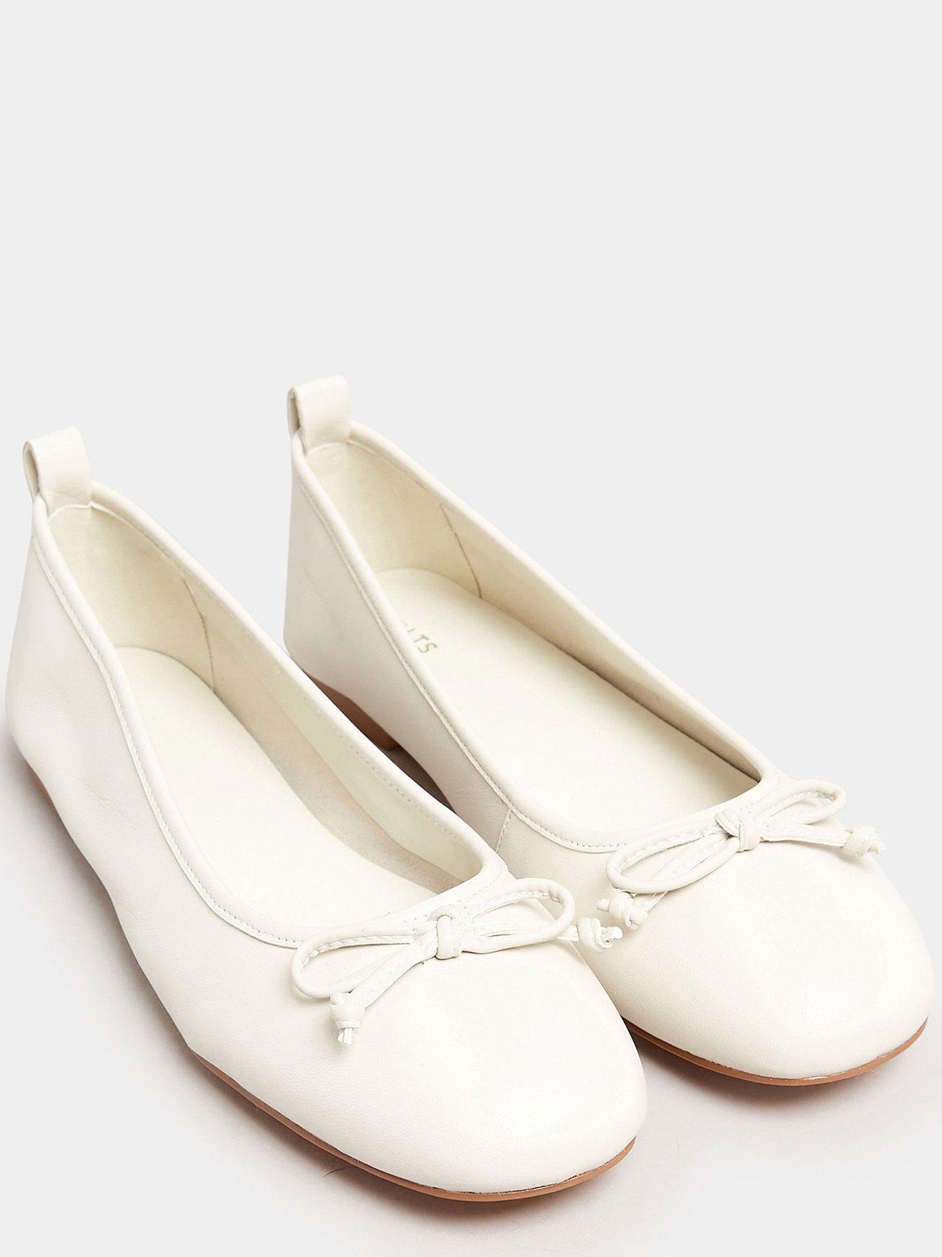 White best sale ballerinas shoes