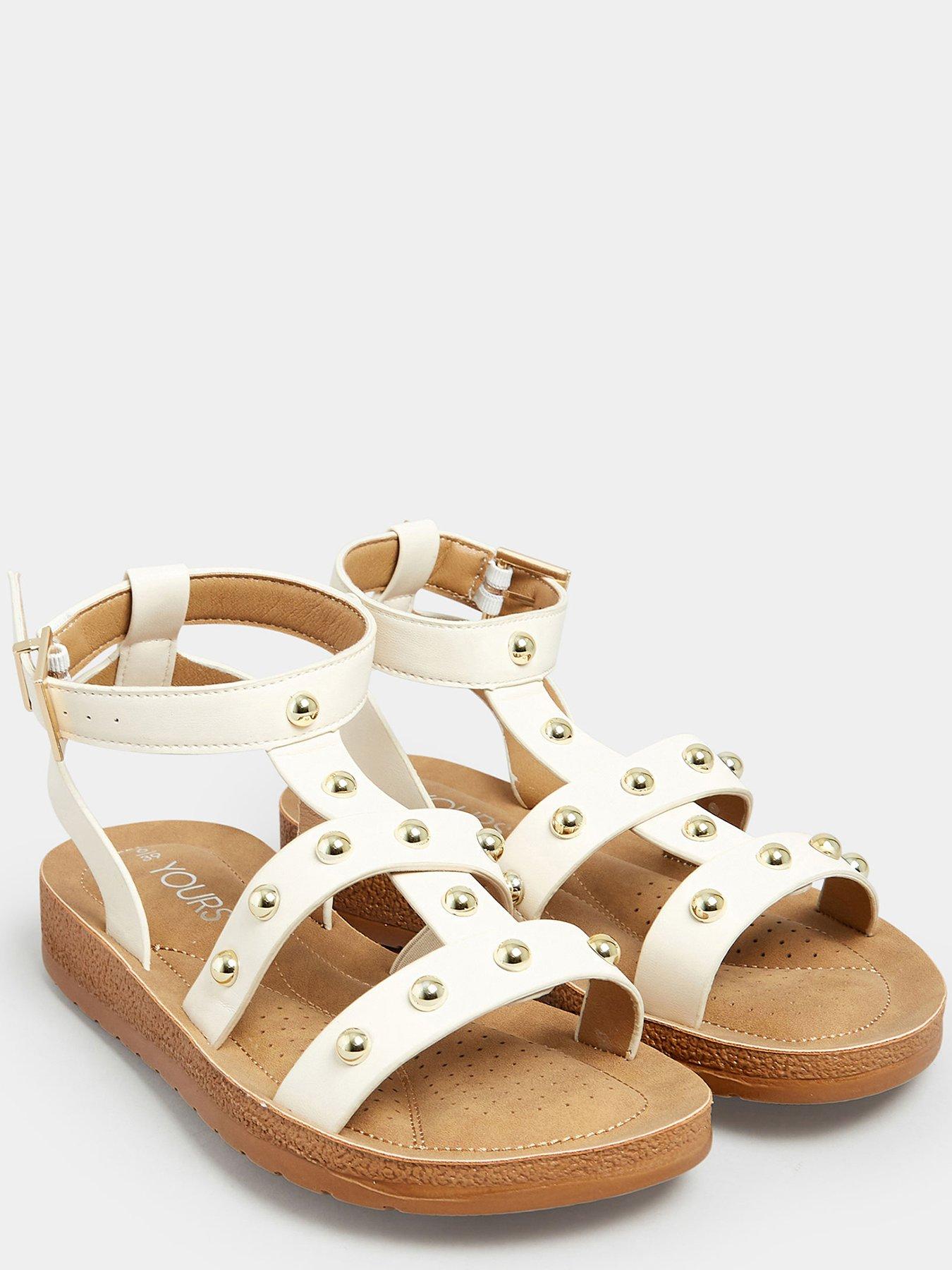 Extra wide gladiator on sale sandals