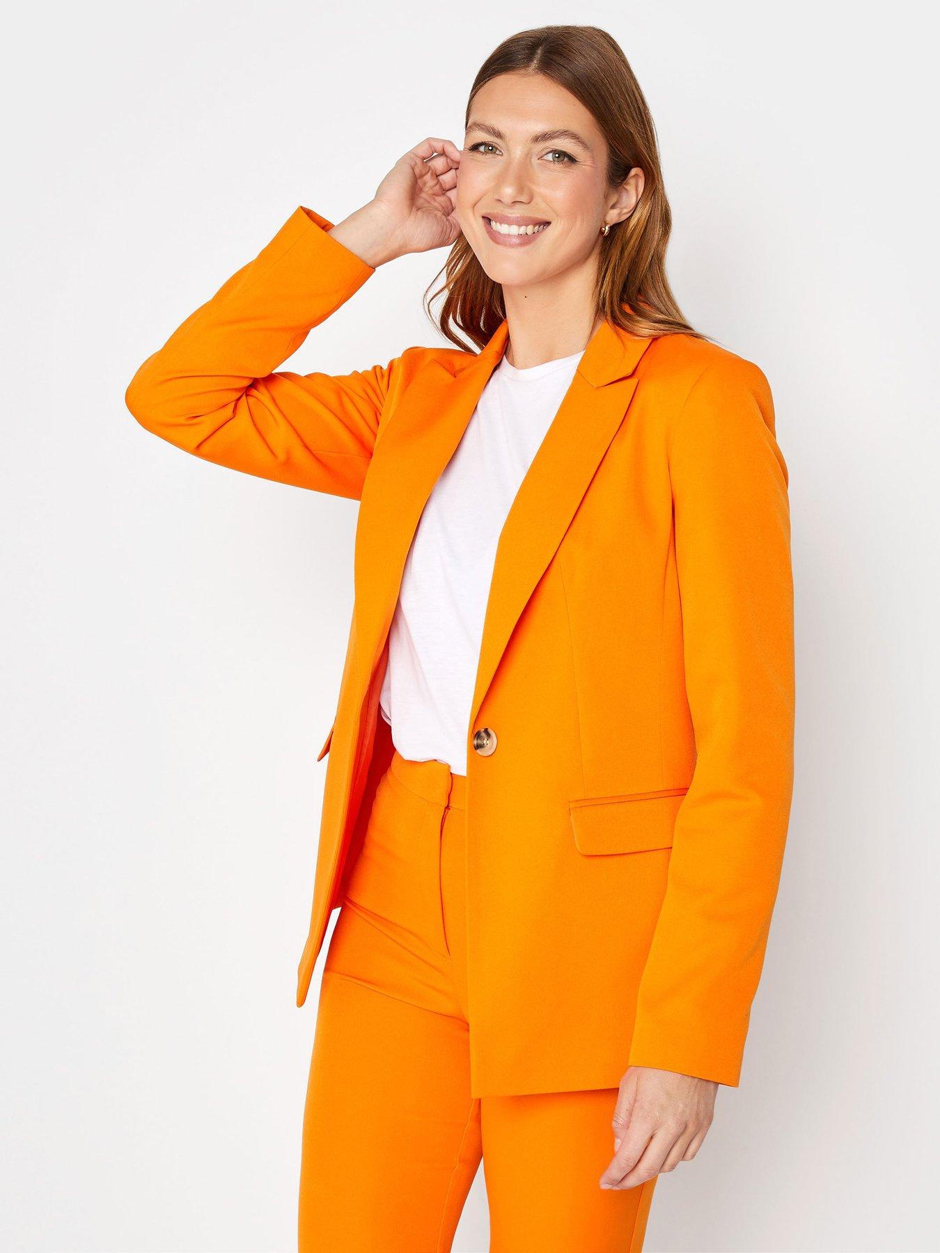 Long 2025 orange blazer