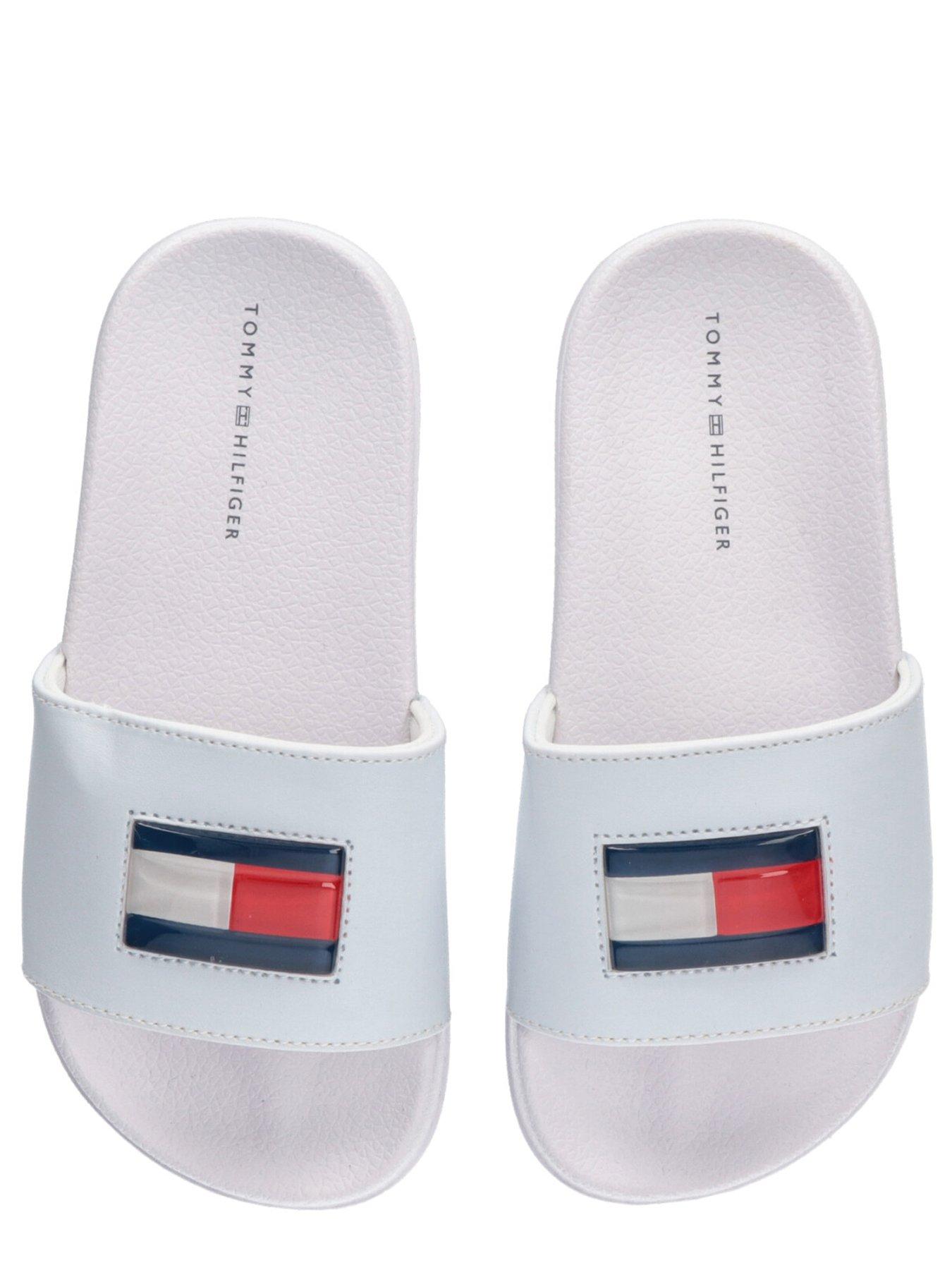 Tommy Hilfiger Kids Flag Pool Sliders White very