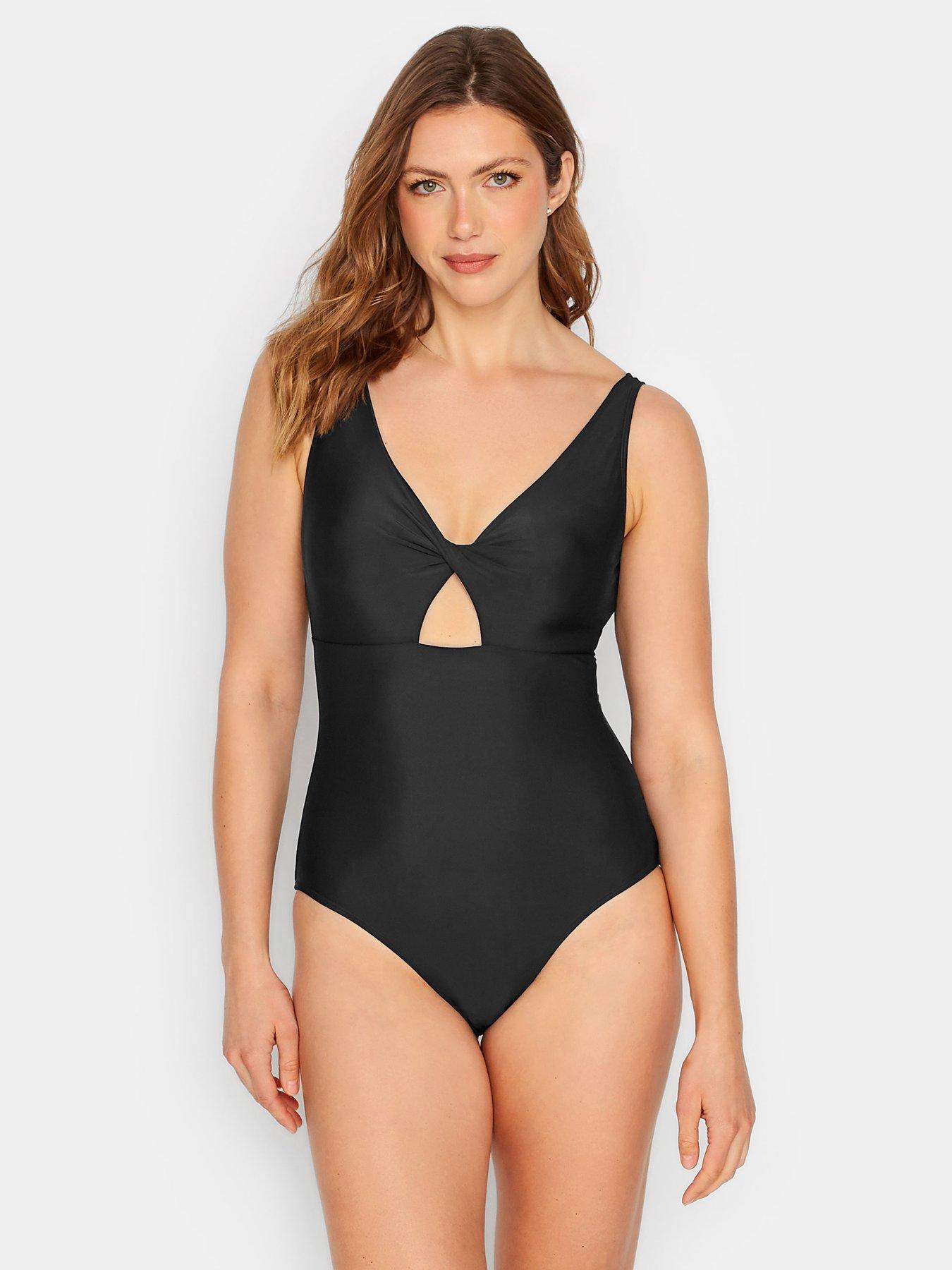 Long Tall Sally Black Twist Cut Out Swimsuit