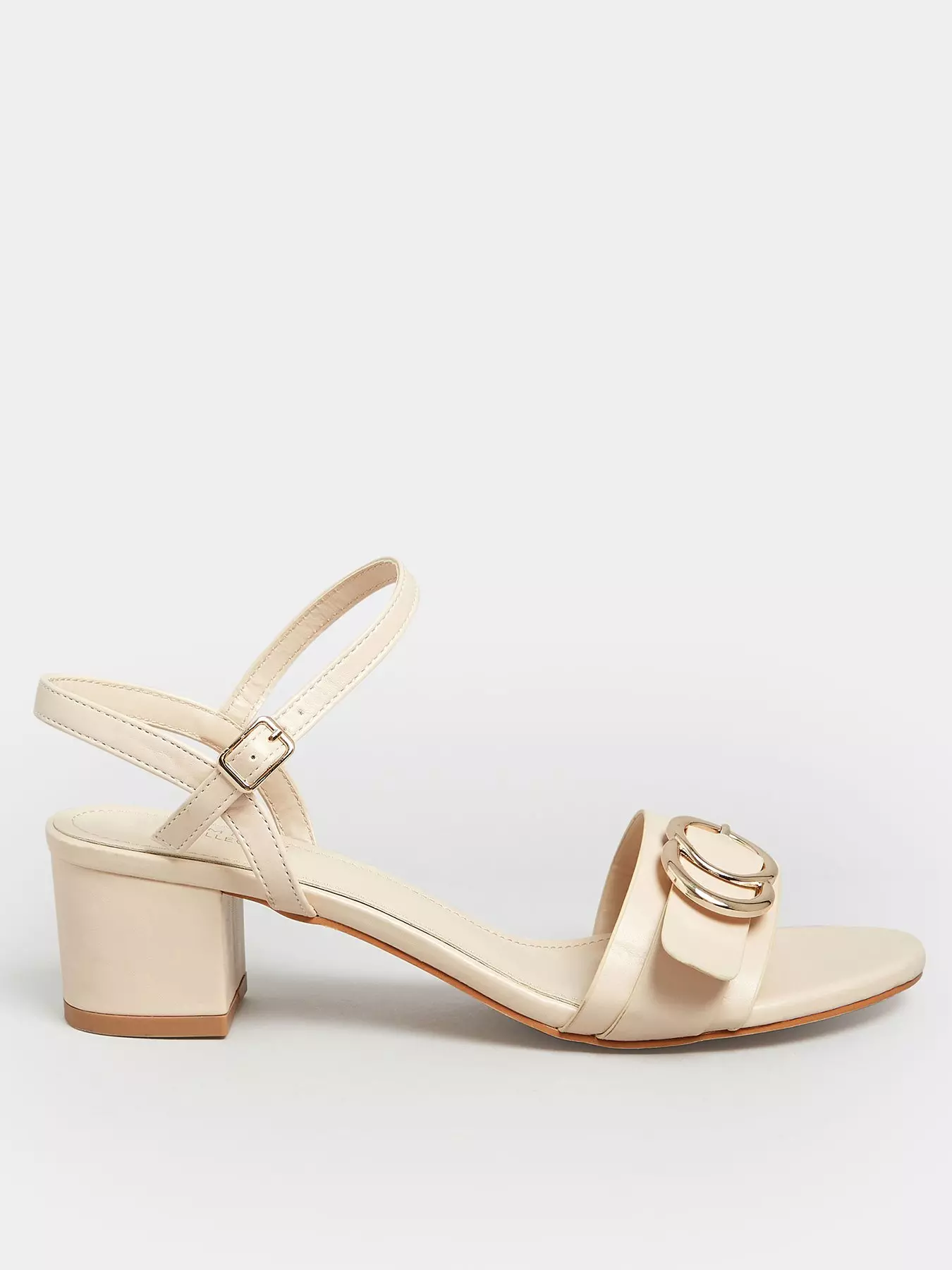 Yours Extra Wide Fit Woven Flat Sandal White