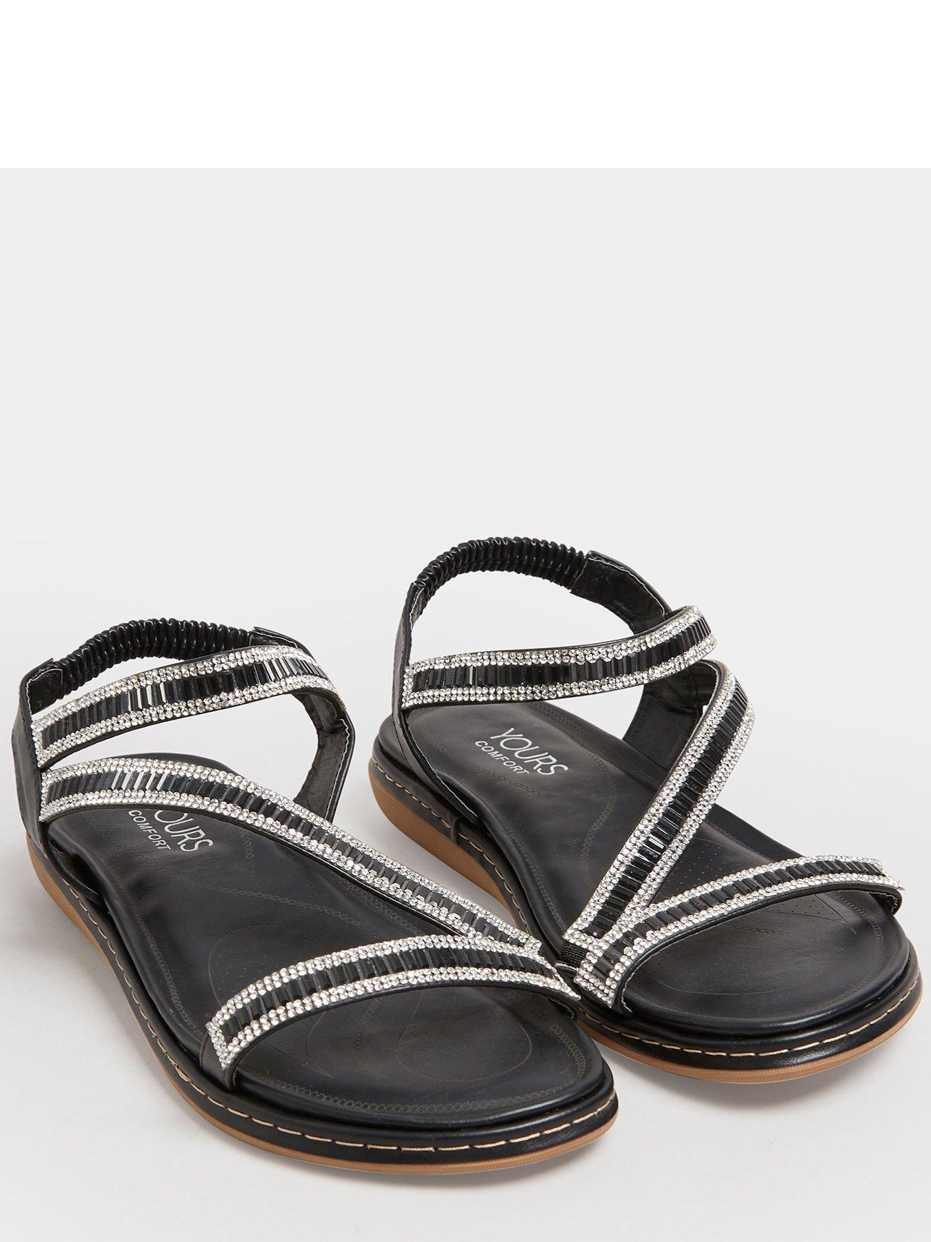 Very hot sale black sandals