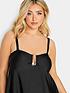  image of yours-metal-trim-a-line-tankini-top-black