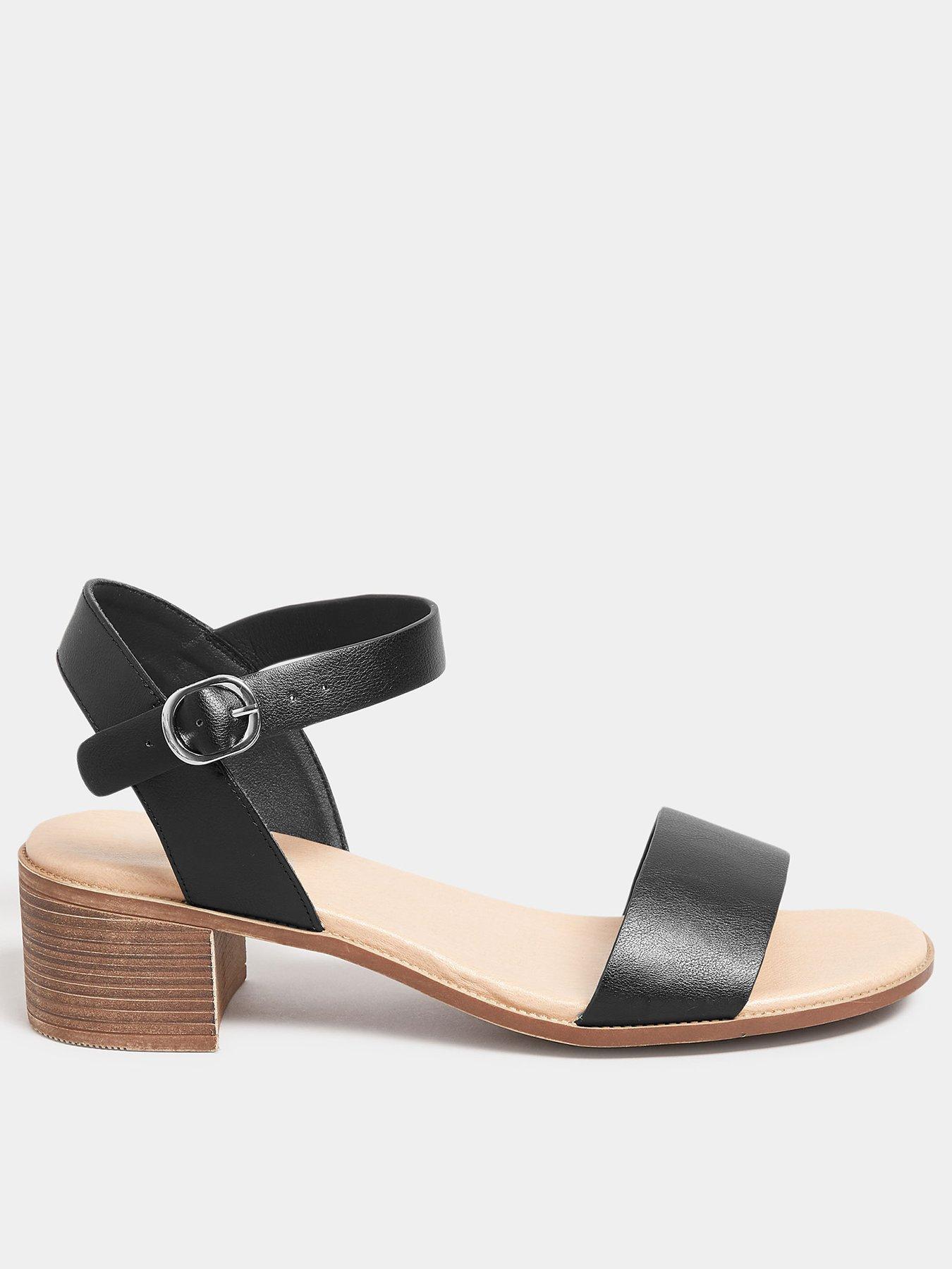 Yours Extra Wide Fit Woven Flat Sandal Black