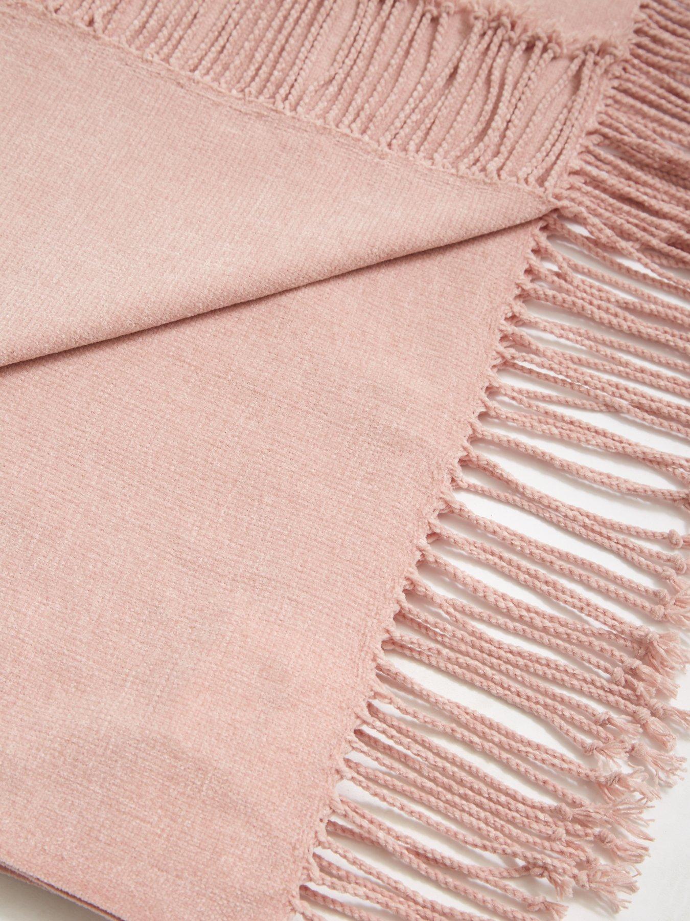 Image 3 of 3 of Everyday Supersoft Chenille Throw - Blush