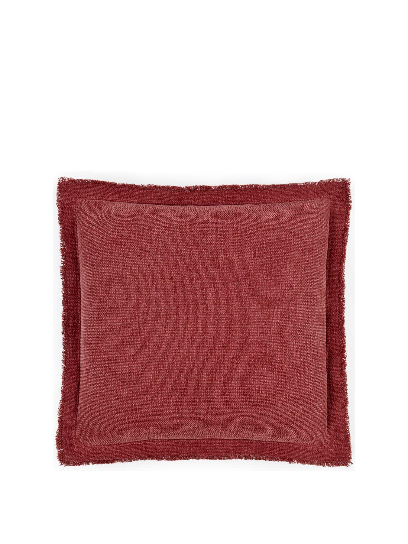 undefined Cotton Cushion With Fringe