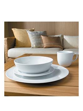 Product photograph of Denby White By Denby 16-piece Dinner Set from very.co.uk